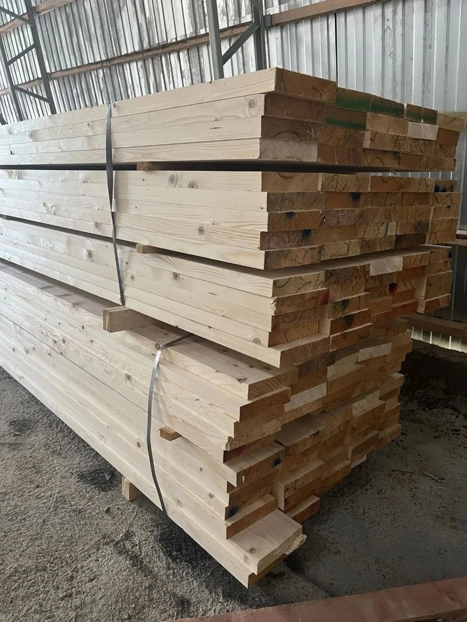 Доска сухая строганная 45×195×6000